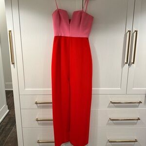 BCBG colorblock evening gown